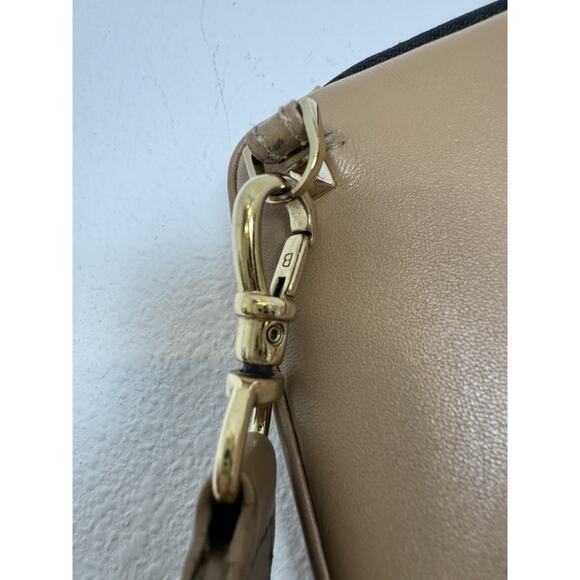 Bandolier Tan Crossbody Bag with Red and Green Strap - Picture 4 of 16